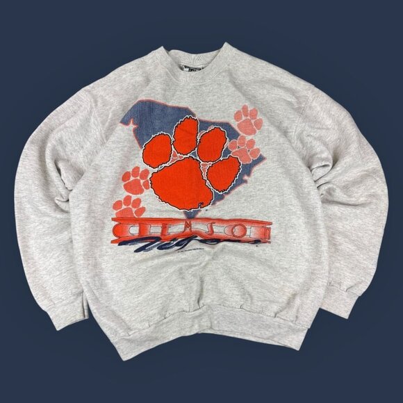 Lee Other - Vtg 90s Lee South Carolina Clemson Tigers Double Sided Graphic Sweatshirt USA XL